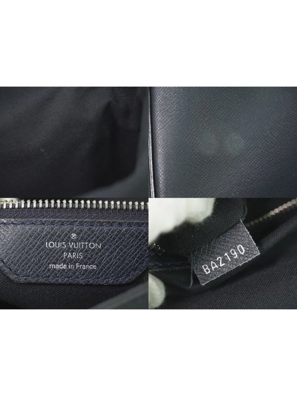 Louis Vuitton LV Roman MM Taiga Leather Shoulder Bag Boreal Dark Navy